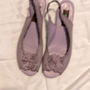 Lavender leather dressy sandals